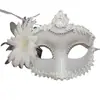Máscara de Halloween para adultos, máscara para niñas y mujeres, accesorios de disfraces, retro, luminosa, de media cara, para fiestas, bailes de graduación y bares.