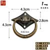 M050 Manija para Mueble Antiguo Agujero Único Aleación Tirador Anillo Cajón Gabinete Armario Retro Montaje Trasero Montaje Superficie Manija Pequeña