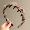 2026 Nova Faixa de Cabelo de Aba Larga para Meninas, Penteado Arrumado Estilo Coreano, Faixa de Cabelo Lisa, Faixa de Cabelo Simples de Tule Gradiente Antiderrapante