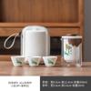 Ceremonia de acompañamiento del Festival del Bote del Dragón Nuevos productos Juego de té de viaje de montaña lejana Taza exprés Una tetera Tres o seis tazas Caja de regalo de alta calidad Regalo de empresa