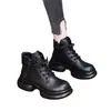 Botas Martin Retro Plus de Terciopelo Cálido Estilo Británico que Aumentan la Altura para Mujer 2026 Nuevo Estilo Otoño/Invierno Botines Cortos Versátiles y Elegantes