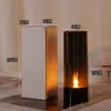 Luces de Velas Hotel Restaurante Atmósfera a la Luz de las Velas Accesorios de Decoración Acrílico Negro Llama Velas Electrónicas Transfronterizo