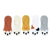 Calcetines Invisibles para Mujer Calcetines de Algodón de Boca Baja Tipo Barco Animales Delgados Divertidos Dibujos Animados Calcetines Blancos Calcetines Cortos Gato