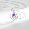 Collar con Colgante de Corazón Calado con Nuevos Diamantes Incrustados Europeos y Americanos para Mujer, Moda, Corazón, Regalo para el Día de la Madre, Cadena Clavicular