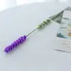 Flor de Lana Terminada Ramo de Lavanda Flor de Ganchillo Tejida a Mano Flor Artificial