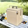 Cubo de Hielo Metálico 13L Cubo Metálico Retro Logo Personalizado Caja Metálica Aislada Exportación Transfronteriza Caja Metálica Aislada