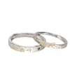 Anillos de Pareja Lindos de Gato y Perro para Hombres y Mujeres Diseño de Nicho Ins Lindos Simples de Dibujos Animados Anillos de Pareja Regalo de Cumpleaños