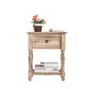 Mesita de noche estilo americano, estante de dormitorio simple de madera maciza estilo europeo, gabinete pequeño moderno, gabinete de almacenamiento, liquidación vintage