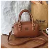 Fabricante Transfronterizo 2025 Otoño e Invierno Nuevo Bolso de Bolos para Mujer Bolso Boston Almohada de Nicho Bolso de Mano Cruzado de Moda