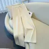Pantalones Anchos de Mezclilla Blancos para Mujer Petite, Novedad Verano 2025 de Cintura Alta Adelgazantes con Caída Cortos de Color Claro Rectos