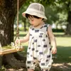 Mameluco de verano para bebé, enterizo fino sin mangas para bebés, ropa transpirable para recién nacidos, ropa de verano