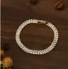 Europeu e Americano Transfronteiriço Mais Vendido Vintage Zircônia Corrente de Tênis Pulseira com Cravejada de Diamante Colar Clássico Tendência Moda Joias Atacado