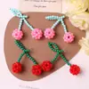 Fruta de Verano Colgante de Cereza Hecho a Mano con Cuentas DIY para Bolso Llavero Cadena de Teléfono Correa Decoración Colgante Accesorios