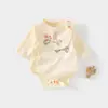 Mameluco de Bebé Puro Algodón Clase A Primavera y Otoño Mameluco Triangular Sin Costuras de Manga Larga para Bebé Ropa para Bebés Ropa Infantil Anyang