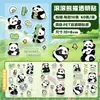 Adesivos Fofos de Desenho de Panda para Decoração de Diário Conjunto de Adesivos Criativos Graffiti DIY Papelaria Atacado Prêmios para Estudantes