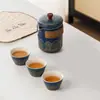Juego de Té de Viaje, Taza Rápida, Taza de Té de Lujo Ligero para Exteriores, Juego Pequeño, Regalo de Negocios, Regalo Souvenir