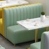 Sencillo Moderno Café Comedor Pared Booth Sofá Hamburguesa Snack Famoso en Internet Postre Tienda de Té con Leche Juego de Mesa y Sillas