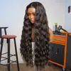 Moda femenina europea y americana transfronteriza, fibra sintética, cabello africano largo y rizado, peluca completa de fibra sintética con raya en medio, venta al por mayor de fabricante en stock
