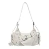 Bolso Cruzado Retro con Remaches para Motociclista para Mujer 2026 Nuevo Estilo Hebilla de Cinturón de Chica Picante Bolso de Mano Bolso Cruzado de Nicho