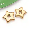 Aço Inoxidável Estrela de Cinco Pontas Coração Lua Flor Espaçadores Contas DIY Pulseira Colar Acessórios de Joias Contas