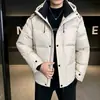 Nueva Norma Nacional Chaqueta Corta con Capucha 50% Pluma para Hombre Transmisión en Vivo Más Vendido Alta Calidad Ropa de Trabajo para Exteriores Abrigo Cálido