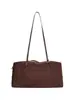 Bolso de ante nuevo para principios de otoño bajo el brazo, bolso tipo almohada retro minimalista, textura suave, bolso de hombro baguette casual para el día a día