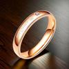 Anillo de acero de titanio anillo de pareja par moda ins que no se desvanece Su Rey Su Reina Joyería de Diamantes