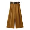 Traje Europeo y Americano Tops Textura Nuevo Verano Mujer Satén de Seda Doble Botonadura Transfronterizo Pantalones Rectos Chaleco