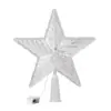 Estrela de cinco pontas com LED, best-seller transfronteiriço, para decoração de Ano Novo e Natal, arranjo de estrela para topo de árvore de Natal transparente M