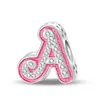26 letras em inglês cor-de-rosa da Barbie novas contas de liga dupla face acessórios DIY pulseira explosões transfronteiriças