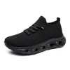 Sapatos Casuais Esportivos Masculinos de Verão Leves para Pés Largos com Malha Respirável, Alargados, Flyknit, Sapatos Meia com Sola Grossa, Sapatos para Caminhada