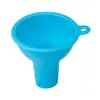 Embudo de silicona de boca ancha para el hogar para dispensar comida para bebés, aceite, vino, fórmula infantil, arroz y frijoles; embudo de cocina de boca ancha