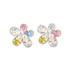 Pendientes de Flor de Zircón y Perla Estilo Dulce y Fresco, Sensación de Lujo Ligero y Gama Alta, Pendientes Exquisitos, Accesorios de Oreja de Nicho y Versátiles