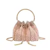 Bolso de Mano de Lujo Ligero Estilo Nuevo para Mujer, Bolso Cubo, Bolso Cruzado de Cadena de Alta Gama Versátil, Bolso de Noche para Mujer