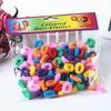 Banda elástica para el cabello para niños, sin costuras, de color caramelo, con forma de toalla pequeña, banda de goma, accesorios para el cabello, venta al por mayor