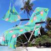 Funda para silla de playa transfronteriza, funda para sillón reclinable, bolsa de toalla, bolsa de toalla de playa, serie flamenco, docena digital 3D