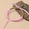 Pulseira de Nó Vajra Estilo Novo Tecida à Mão, Fio Vermelho para o Ano de Nascimento, Adequada para Enfileirar Contas da Sorte, Pulseira Semi-Acabada de Corda Trançada DIY