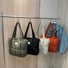 Bolsa para Chaqueta de Plumas, Bolso de Mujer, Bolso Grande de Capacidad para Otoño e Invierno, Bolso Tote de Nicho, Bolso para Estudiante Universitario, Bolso de Hombro de Moda