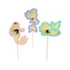 Estampado Caliente Sirena Desechable Juego de Vajilla para Fiesta de Cumpleaños Niños y Niñas Platos de Papel Decorativos Vasos de Papel Servilletas de Papel Globos