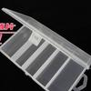 Caja Luya de plástico PVC transparente caja de pesca caja de cebo de cinco cajas equipo de pesca 17.5*9.5*3cm
