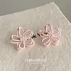 Pendientes Rojos de Flor Hueca para Mujer, Pendientes con Atmósfera de Año Nuevo, Nuevo Estilo Caliente 2026, Gama Alta, Lujo Ligero, Pendientes Elegantes