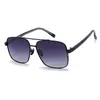 2026 Gafas de Sol Metálicas Polarizadas para Adultos Doble Puente Protección Solar Gafas de Sol para Exteriores Visera Gafas para Conducir Conductor 1819