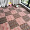 Alfombra Patchwork de Rayas de Espuma Alfombra de Piso Dormitorio Alfombra de Escalada Sala de Estar 2024 Nuevo Estilo Alfombra de Piso Alfombra para Habitación