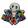 Zueco con temática de Halloween, dijes para zapatos de PVC y hebillas decorativas desmontables para zapatos de jardín, directo del fabricante