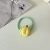 Anillo Suave Lindo de Fruta para Pulgar Lindo Divertido Manzana Plátano Goma para el Cabello Banda Elástica Cuerda para el Cabello Sin Costuras para Niños Accesorios para el Cabello