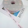 Huaying Cintas con Hilo de Letras Inglesas Ramo de Flores de Cinta Empaque de Regalo para Pastel Cinta Cinta Floral Cinta
