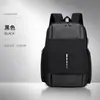 Mochila de negocios de nailon con puerto de carga USB externo, bolsa para portátil de gran capacidad, adecuada para ir al trabajo y a la escuela, y personalizable con un logotipo