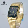 Reloj de Hombre con Diamantes de Colores Estilo Medio Oriente Caja Cuadrada Correa de Acero Inoxidable Suministro de TikTok al por Mayor Correa de Flores