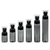 Botella Portátil Rellenable con Spray Continuo 100ml Negra PET Botella Pequeña con Spray Hidratación Facial Botella con Spray Nano Ultra Fino