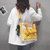 Bolso de hombro coolomi japonés bonito, tutorial de dibujos animados para estudiantes de secundaria y preparatoria, bolso de mensajero portátil de gran capacidad.